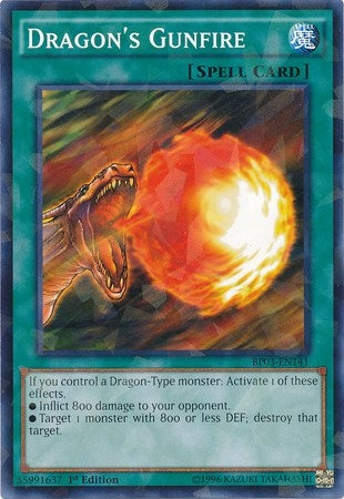 Image for Dragon's Gunfire (Shatterfoil) (BP03-EN141) (BP03) - YuGiOh