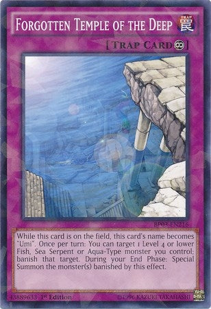 Image for Forgotten Temple of the Deep (Shatterfoil) (BP03-EN216) (BP03) - YuGiOh