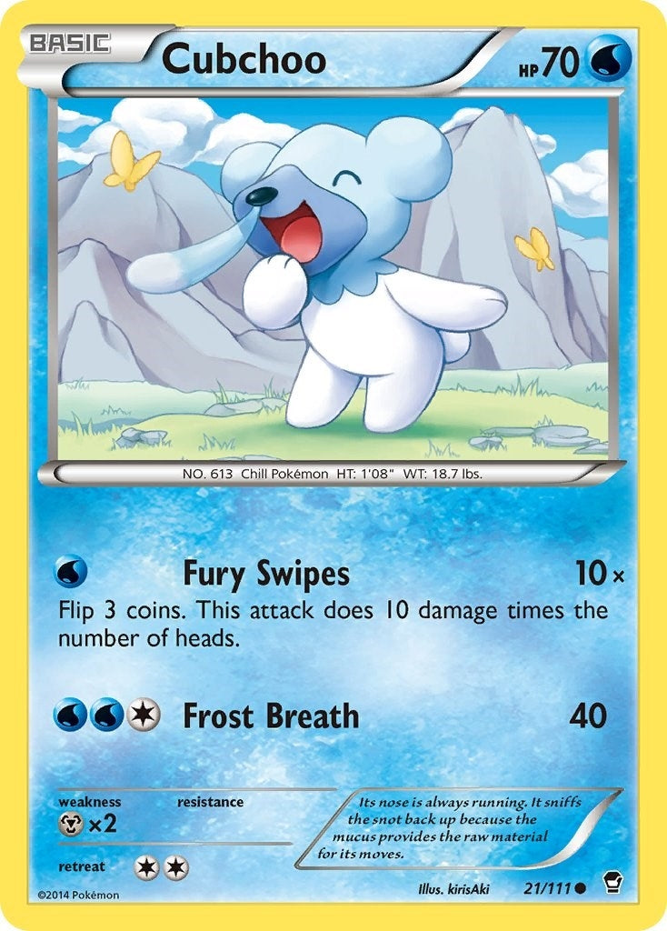 Image for Cubchoo (21/111) (FFI) - Pokemon
