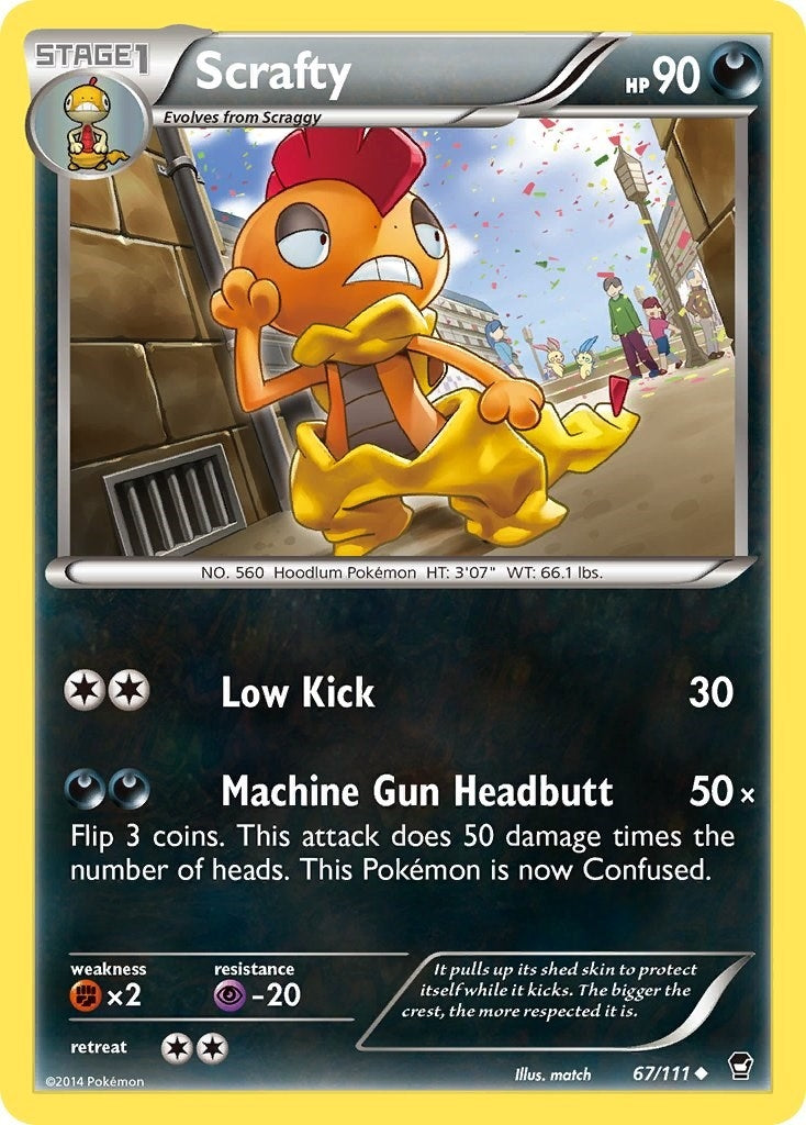 Image for Scrafty (67/111) (FFI) - Pokemon