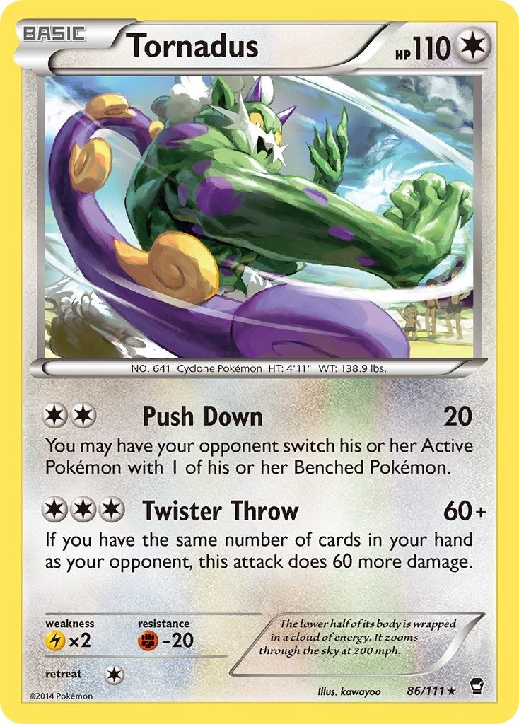 Image for Tornadus (86/111) (FFI) - Pokemon