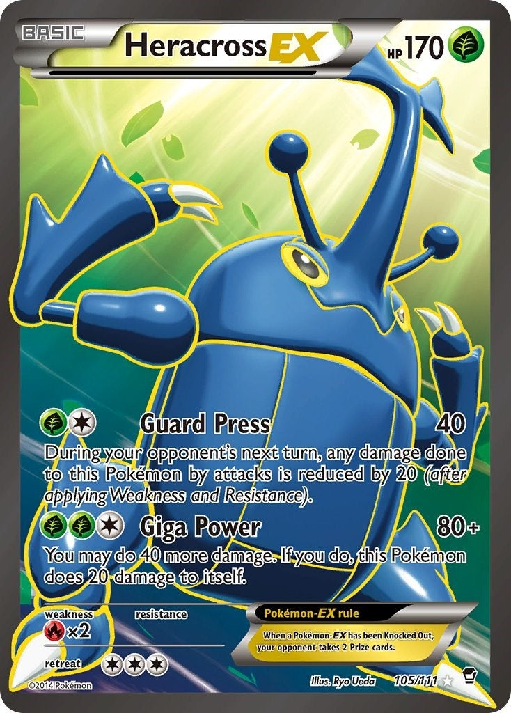Image for Heracross EX (105 Full Art) (105/111) (FFI) - Pokemon