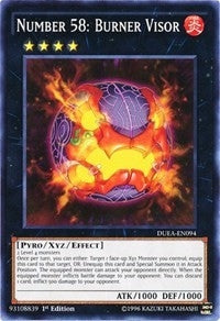 Image for Number 58: Burner Visor (DUEA-EN094) (DUEA) - YuGiOh