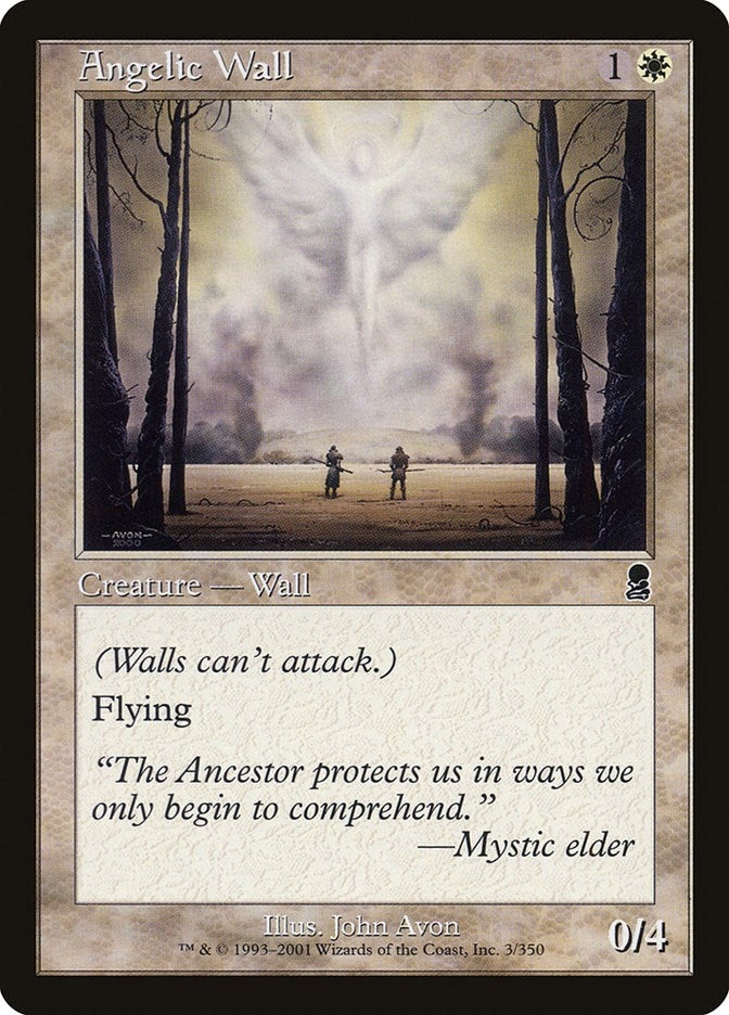 Image for Angelic Wall (3) (Odyssey) - Magic: The Gathering