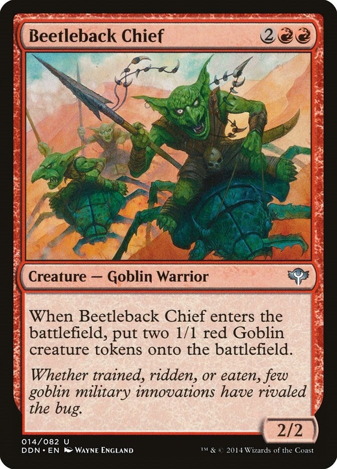 Image for Beetleback Chief (14) (Speed vs. Cunning) - Magic: The Gathering