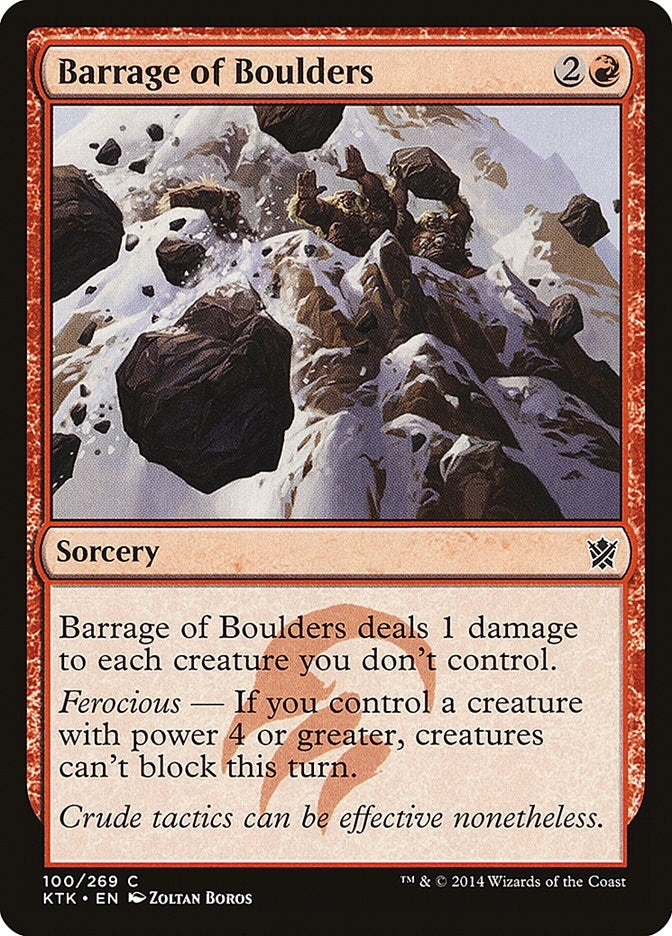 Image for Barrage of Boulders (100) (Khans of Tarkir) - Magic: The Gathering