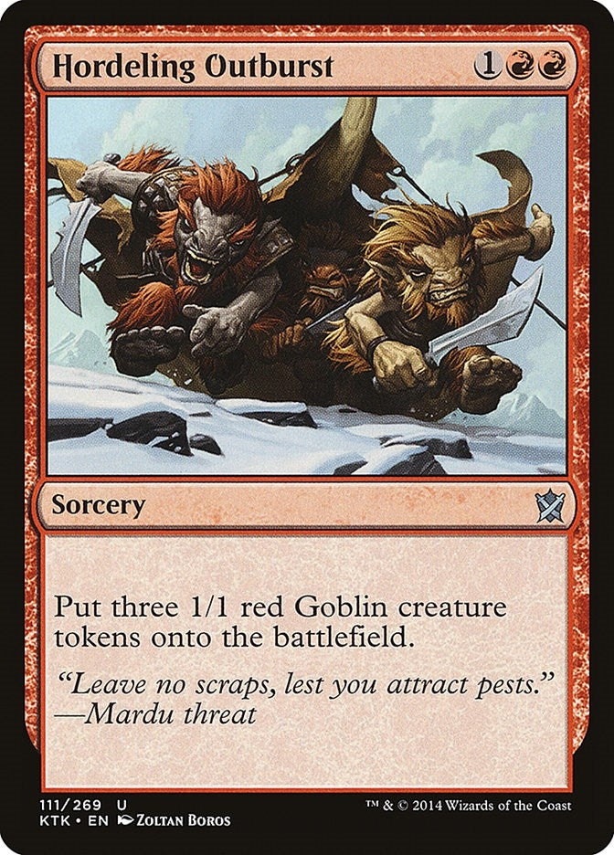 Image for Hordeling Outburst (111) (Khans of Tarkir) - Magic: The Gathering