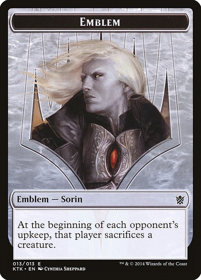 Image for Emblem - Sorin, Solemn Visitor (13) (Khans of Tarkir) - Magic: The Gathering