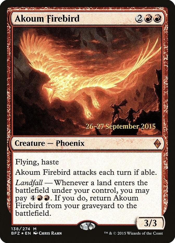 Image for Akoum Firebird (138) (Prerelease Cards) - Magic: The Gathering