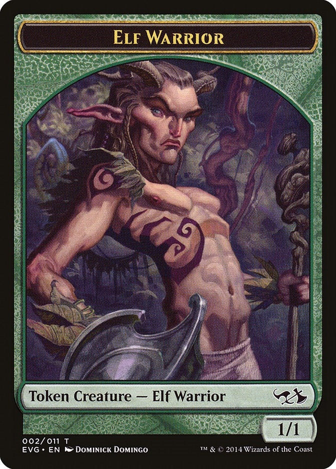 Image for Elf Warrior Token (2) (Anthology) - Magic: The Gathering