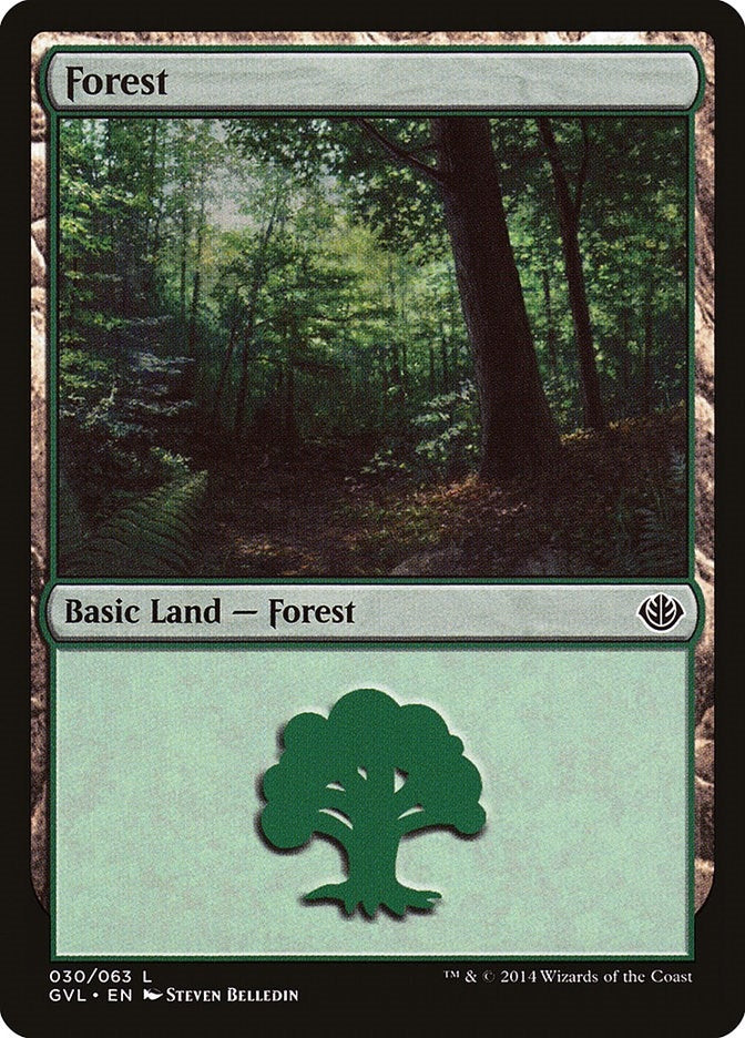 Image for Forest (030) (GVL) (30) (Anthology) - Magic: The Gathering