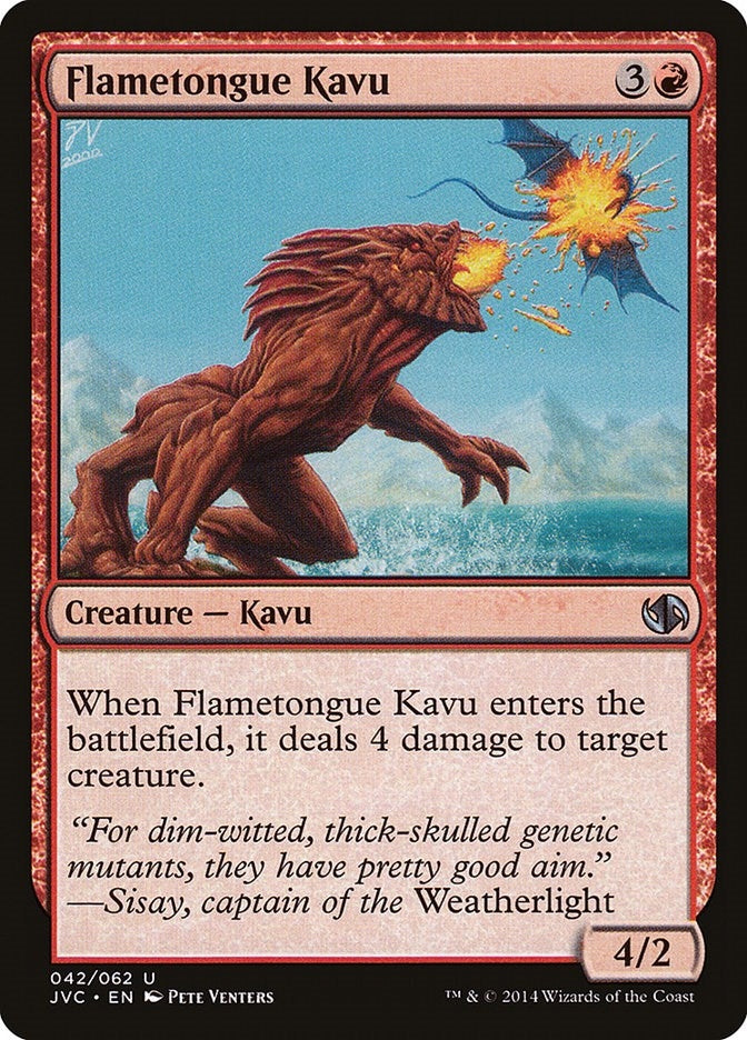 Image for Flametongue Kavu (42) (Anthology) - Magic: The Gathering