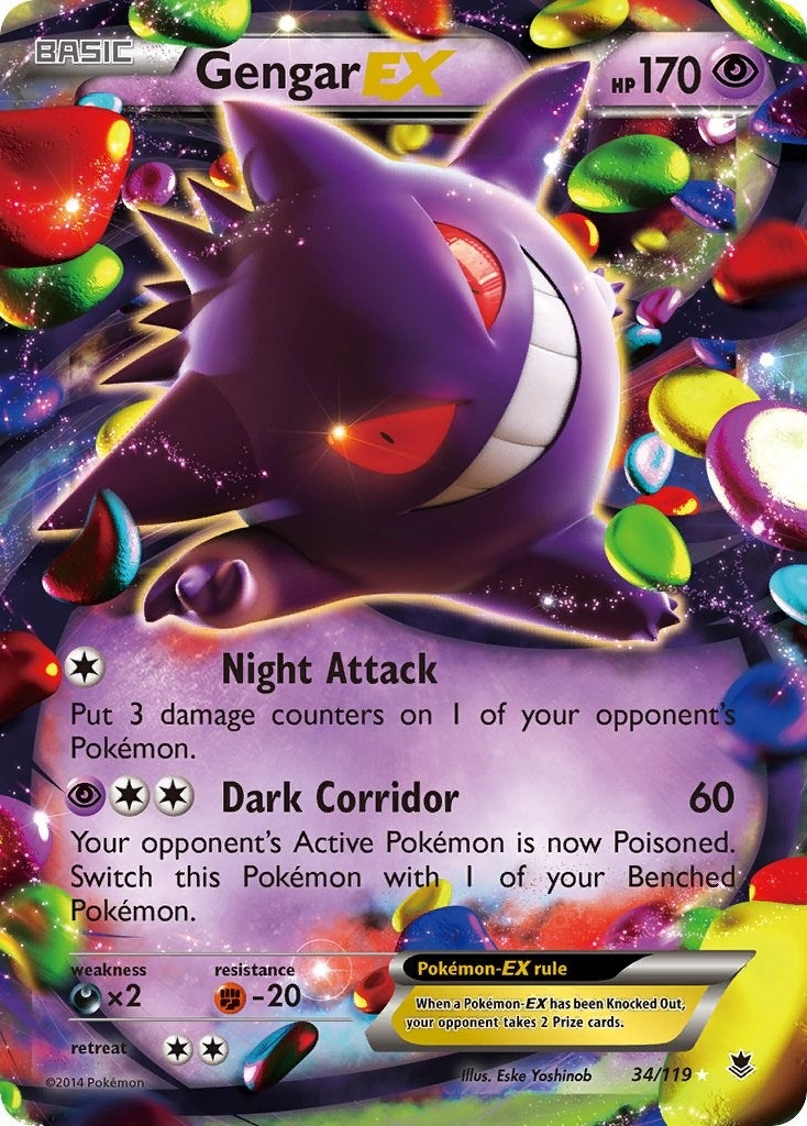 Image for Gengar EX (34/119) (PHF) - Pokemon