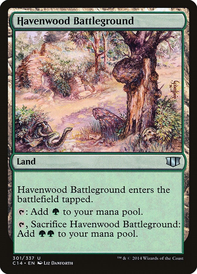 Image for Havenwood Battleground (301) (Commander 2014) - Magic: The Gathering
