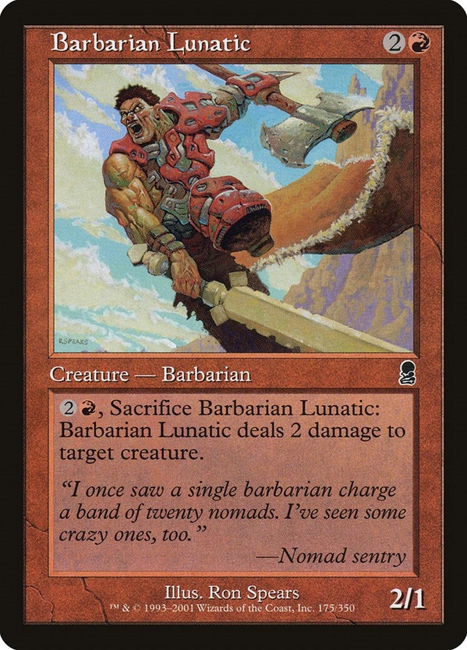 Image for Barbarian Lunatic (175) (Odyssey) - Magic: The Gathering