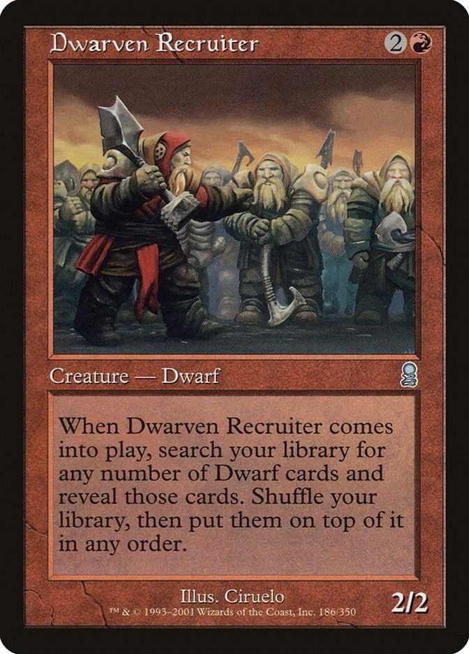 Image for Dwarven Recruiter (186) (Odyssey) - Magic: The Gathering
