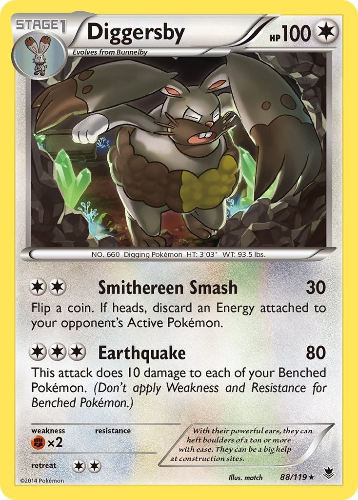 Image for Diggersby (88/119) (PHF) - Pokemon