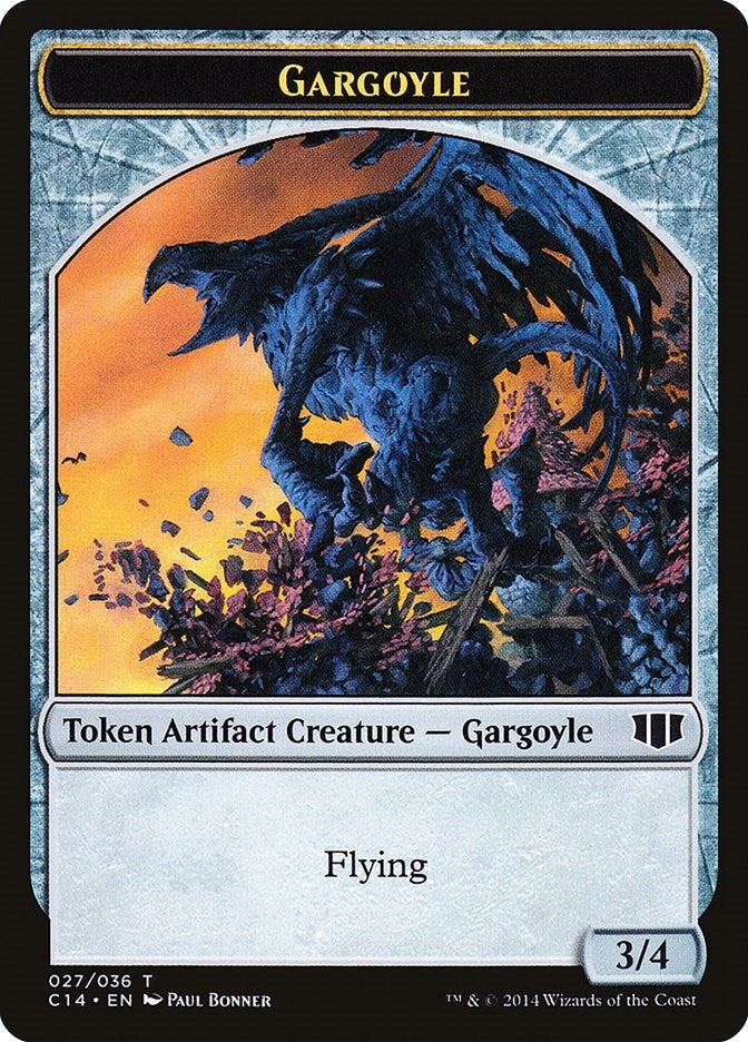 Image for Gargoyle // Elf Warrior Double-Sided Token (27 // 24) (Commander 2014) - Magic: The Gathering
