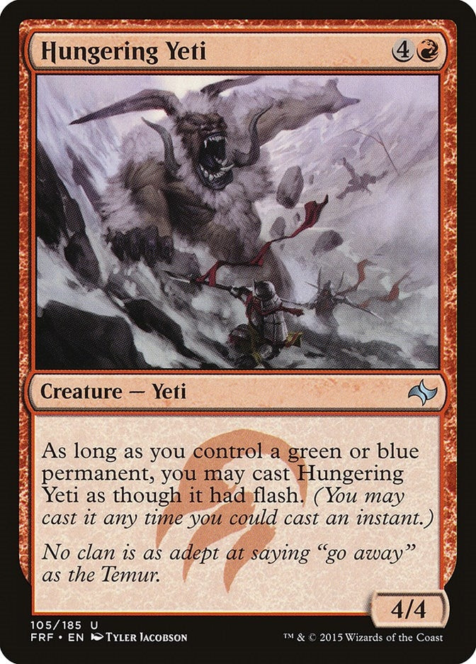 Image for Hungering Yeti (105) (Fate Reforged) - Magic: The Gathering