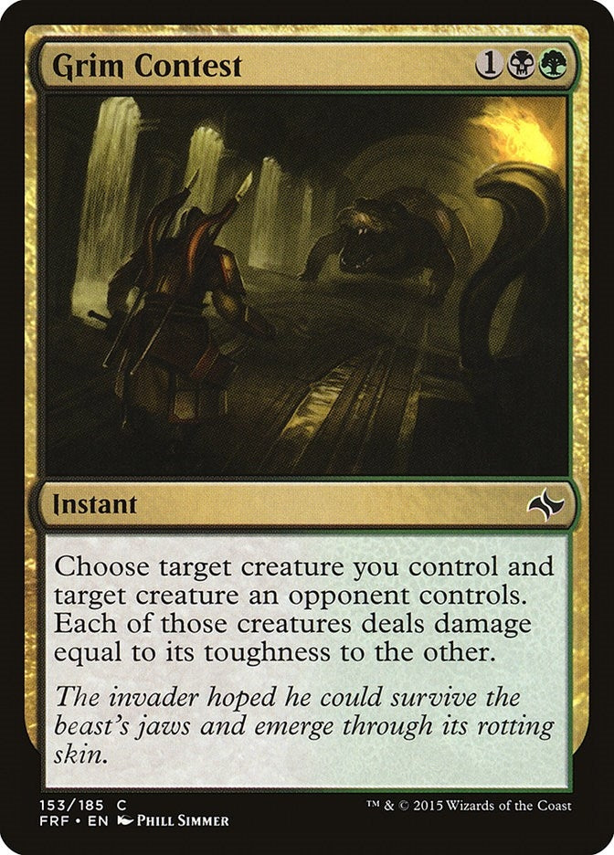 Image for Grim Contest (153) (Fate Reforged) - Magic: The Gathering