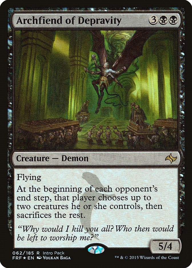 Image for Archfiend of Depravity (62) (Unique and Miscellaneous Promos) - Magic: The Gathering