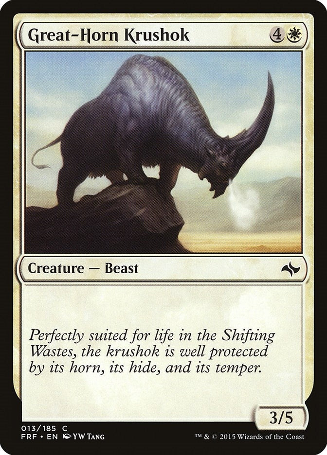 Image for Great-Horn Krushok (13) (Fate Reforged) - Magic: The Gathering