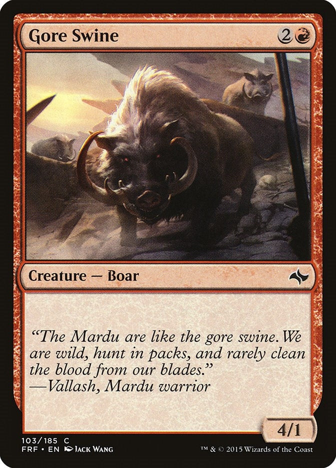 Image for Gore Swine (103) (Fate Reforged) - Magic: The Gathering