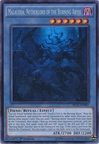 Malacoda, Netherlord of the Burning Abyss (Ghost Rare) (SECE-EN085) (SECE)