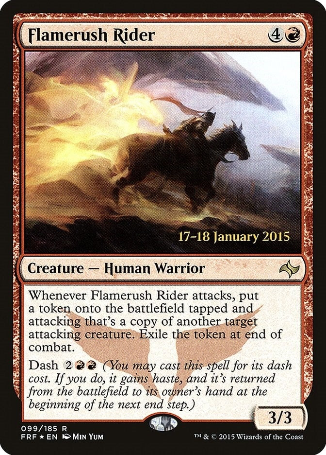 Image for Flamerush Rider (99) (Prerelease Cards) - Magic: The Gathering