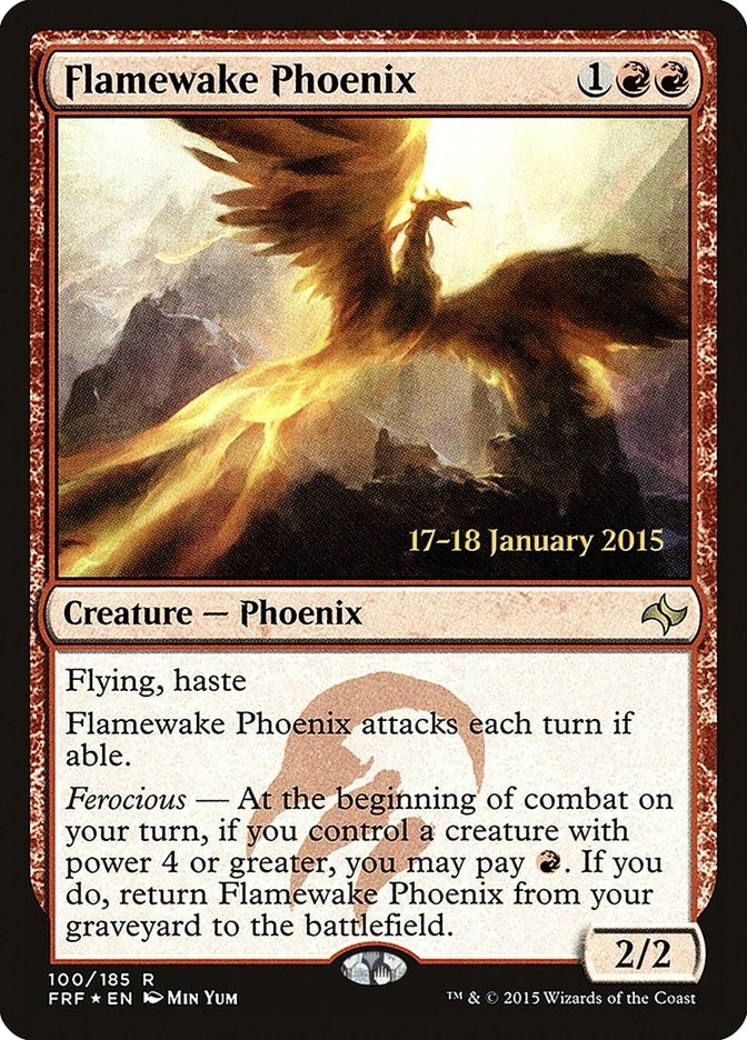 Image for Flamewake Phoenix (FRF) (100) (Prerelease Cards) - Magic: The Gathering