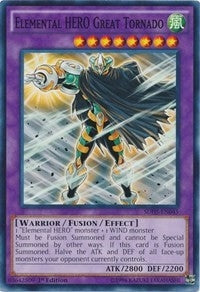Image for Elemental HERO Great Tornado (SDHS-EN045) (SDHS) - YuGiOh