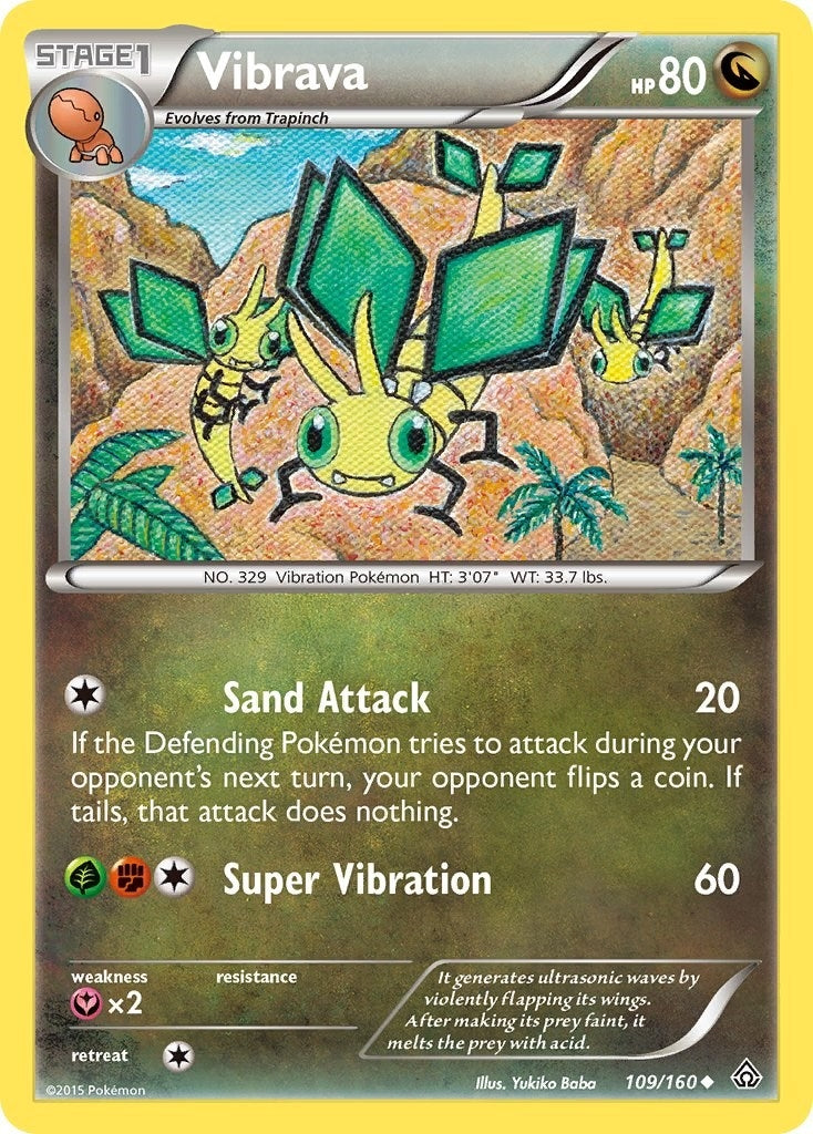Image for Vibrava (109/160) (PRC) - Pokemon