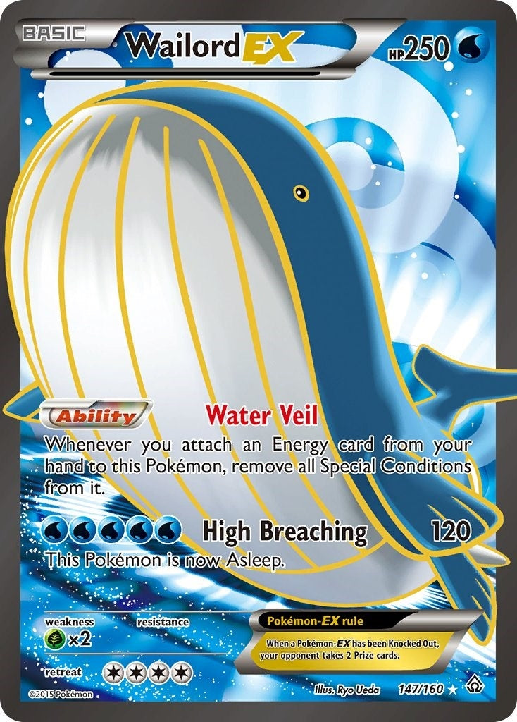 Image for Wailord EX (147 Full Art) (147/160) (PRC) - Pokemon