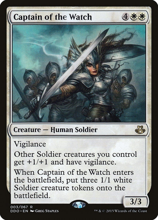 Image for Captain of the Watch (3) (Elspeth vs. Kiora) - Magic: The Gathering