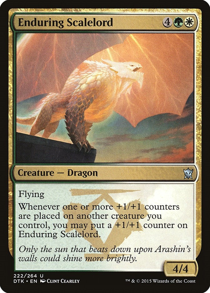 Image for Enduring Scalelord (222) (Dragons of Tarkir) - Magic: The Gathering