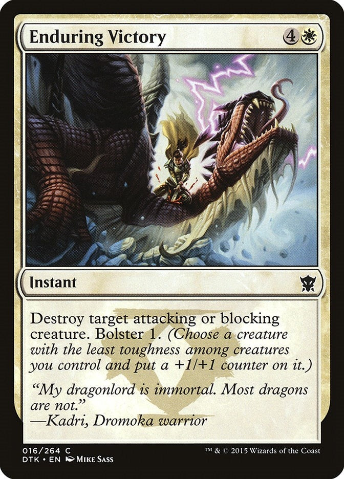 Image for Enduring Victory (16) (Dragons of Tarkir) - Magic: The Gathering