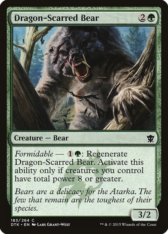Image for Dragon-Scarred Bear (183) (Dragons of Tarkir) - Magic: The Gathering