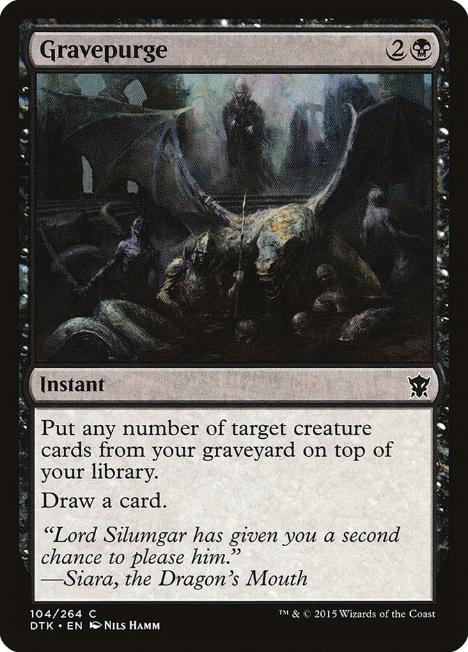 Image for Gravepurge (104) (Dragons of Tarkir) - Magic: The Gathering
