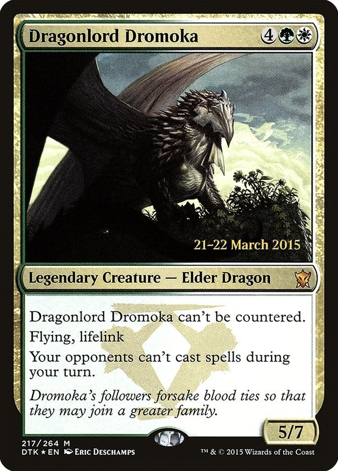 Image for Dragonlord Dromoka (217) (Prerelease Cards) - Magic: The Gathering