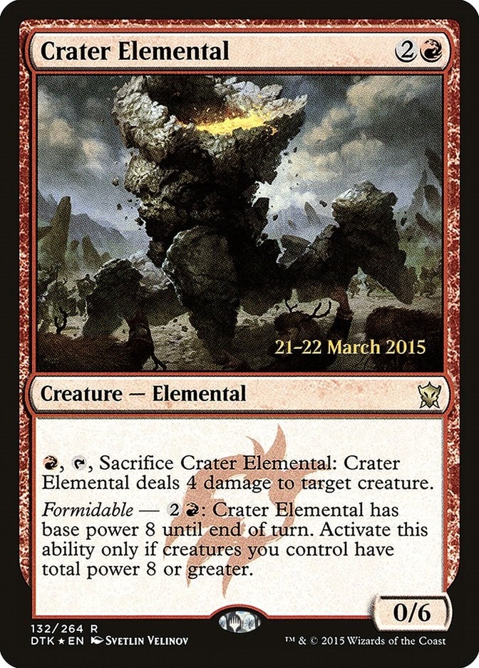 Image for Crater Elemental (132) (Prerelease Cards) - Magic: The Gathering