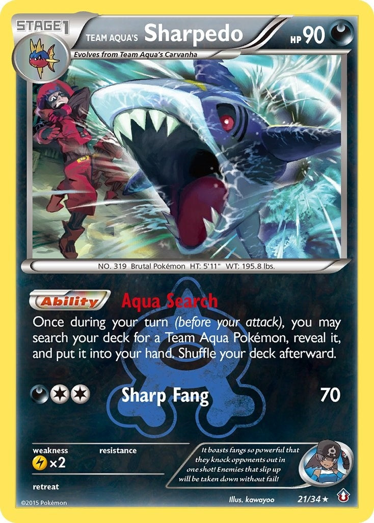 Image for Team Aqua's Sharpedo (21/34) (DCR) - Pokemon