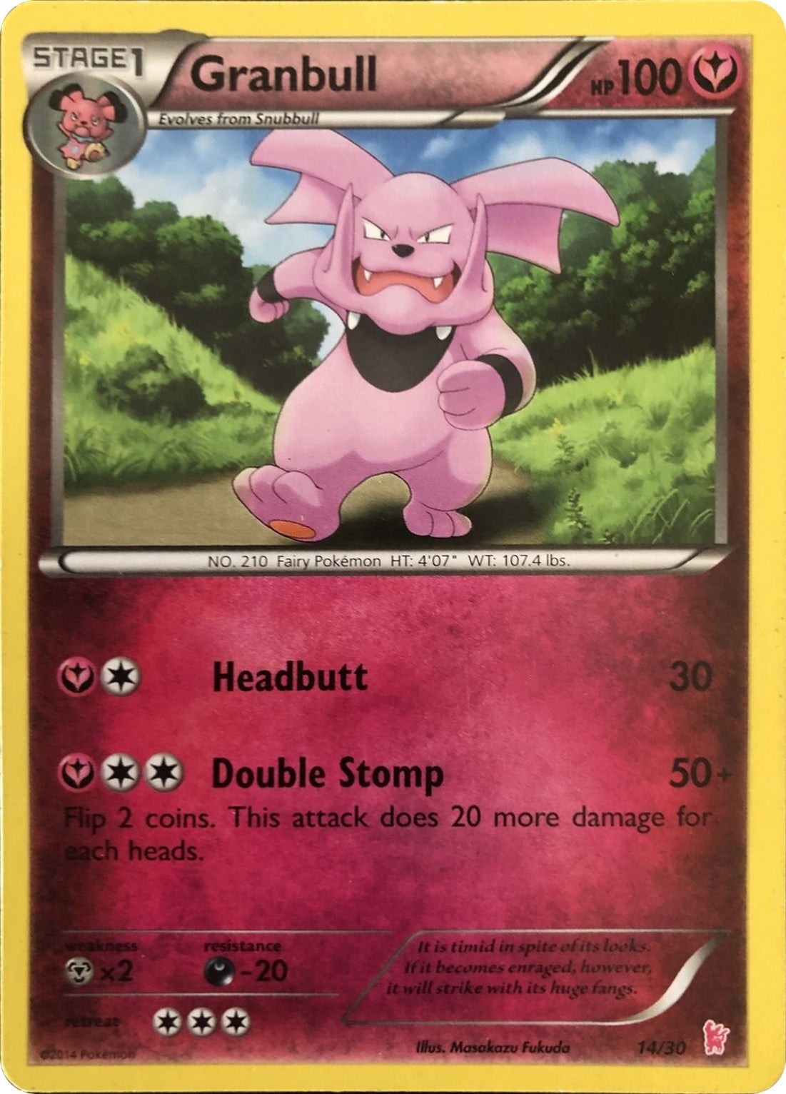Image for Granbull (#14) (14/30) (PR) - Pokemon
