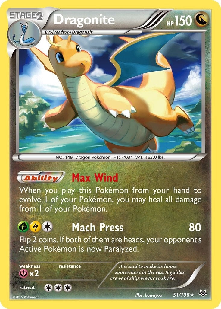 Image for Dragonite (51) (51/108) (ROS) - Pokemon