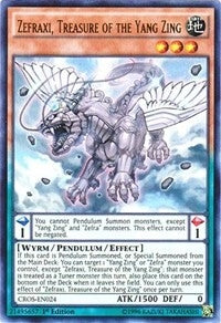 Image for Zefraxi, Treasure of the Yang Zing (CROS-EN024) (CROS) - YuGiOh