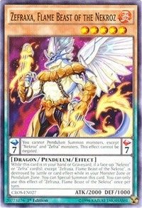Image for Zefraxa, Flame Beast of the Nekroz (CROS-EN027) (CROS) - YuGiOh