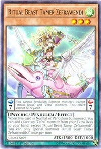 Image for Ritual Beast Tamer Zefrawendi (CROS-EN029) (CROS) - YuGiOh