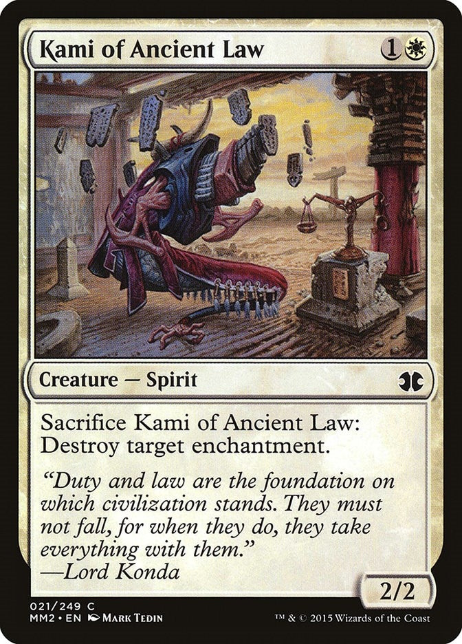Image for Kami of Ancient Law (21) (Modern Masters 2015) - Magic: The Gathering