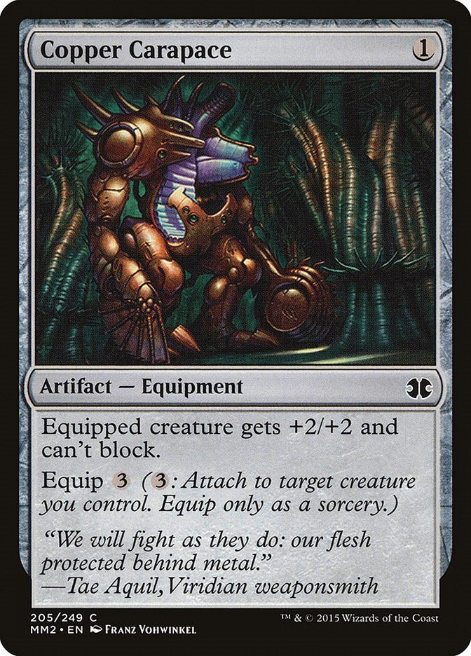 Image for Copper Carapace (205) (Modern Masters 2015) - Magic: The Gathering